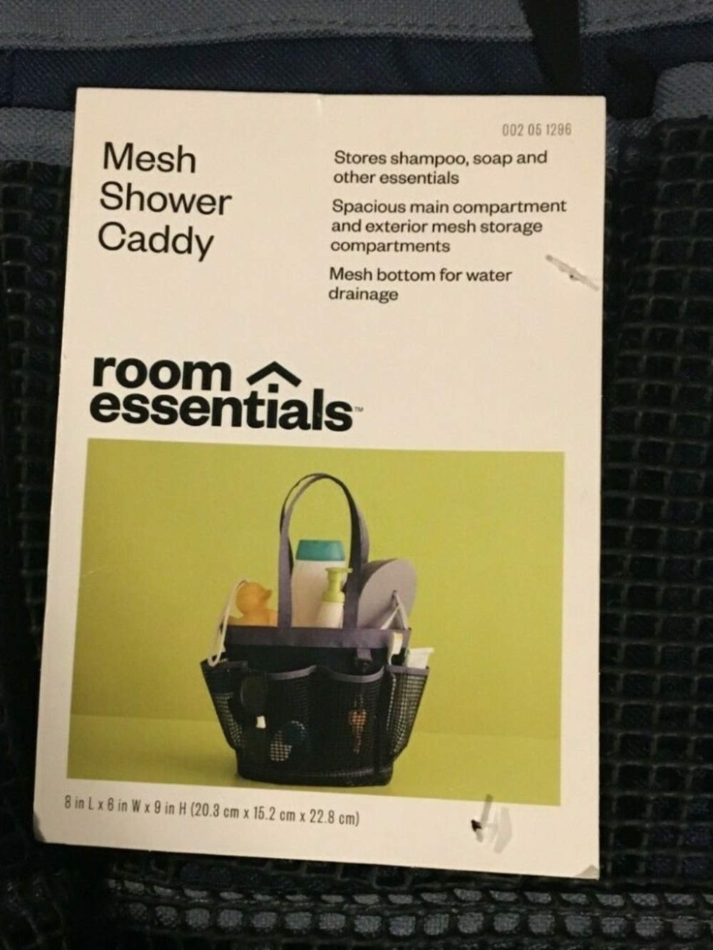 Shower Caddy Tote Organizer Bag Heavy Duty Mesh Pocket Dorm Bath Travel Blue NEW